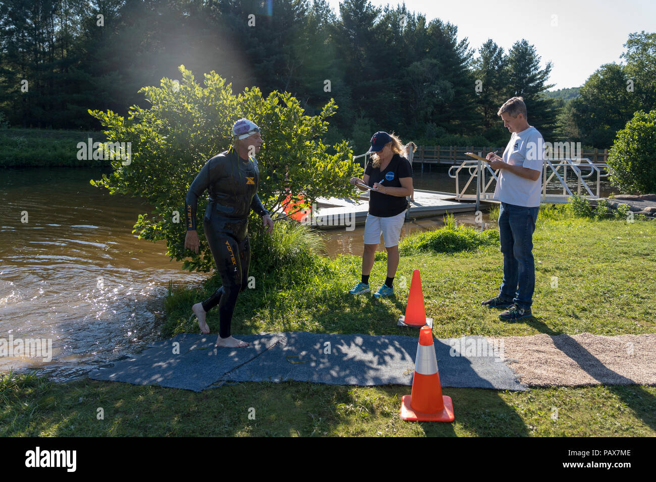 HVTC Sommer Tri-Serie Rennen #2 Stockfoto