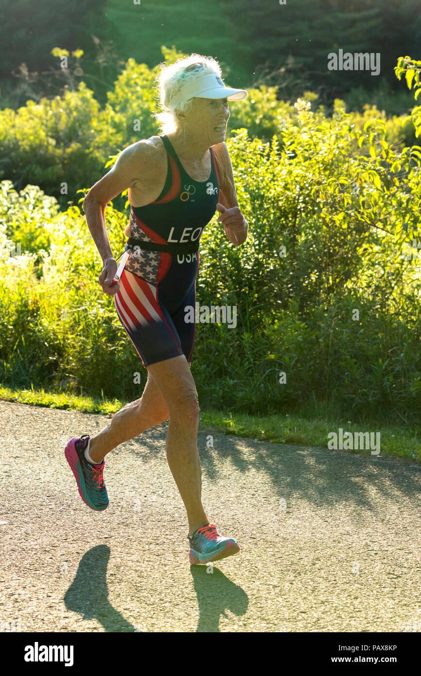 HVTC Sommer Tri-Serie Rennen #2 Stockfoto