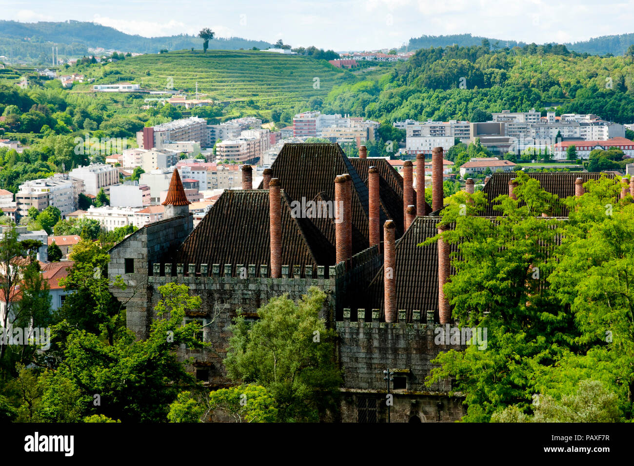 Palast der Herzöge von Braganza - Guimaraes - Portugal Stockfoto