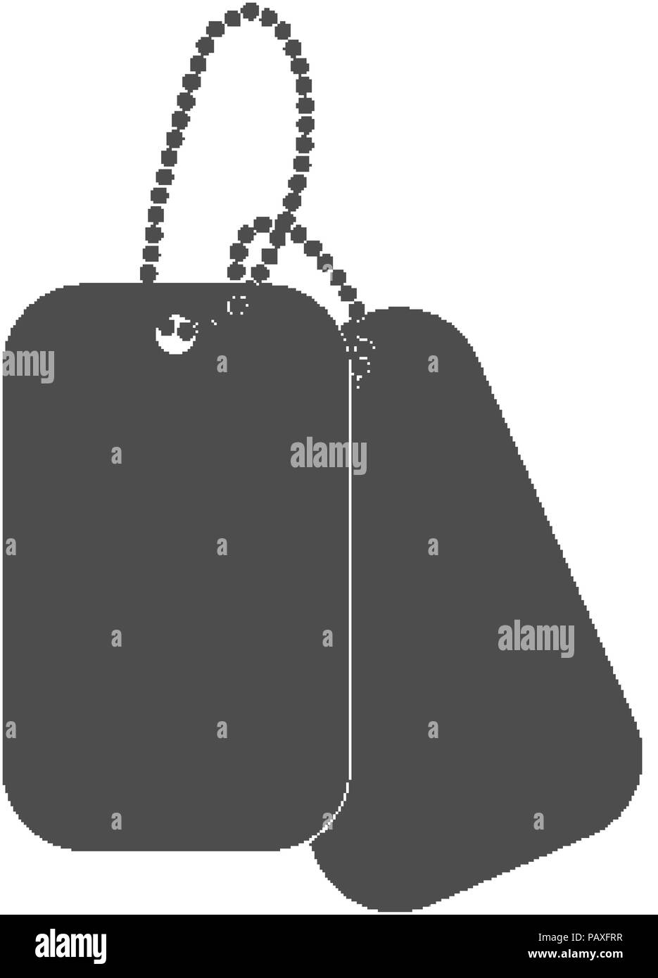 Dogtag persönliche ID anmelden Abbildung. Dog Tag Kennzeichnung Stock Vektor