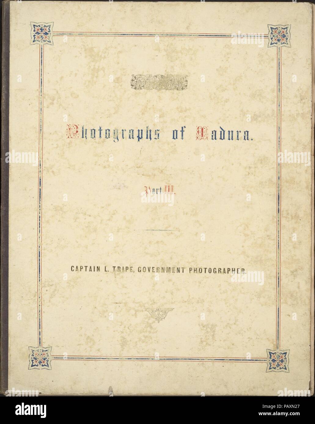 Fotografische Ansichten in Madura, Teil III. Artist: Linnaeus Kutteln (Briten, Devonport (Plymouth Dock) 1822-1902 Devonport). Autor: Martin Norman (Britisch). Abmessungen: Verschiedene: ca. 34,6 x 28,3. Datum: 1858. Museum: Metropolitan Museum of Art, New York, USA. Stockfoto