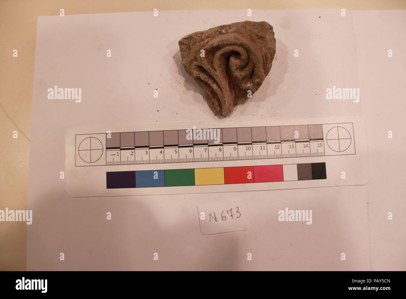 Fragment. Maße: L 6,5 cm x B 6 x H 4. Datum: wahrscheinlich 8. bis 12. Jahrhundert. Museum: Metropolitan Museum of Art, New York, USA. Stockfoto