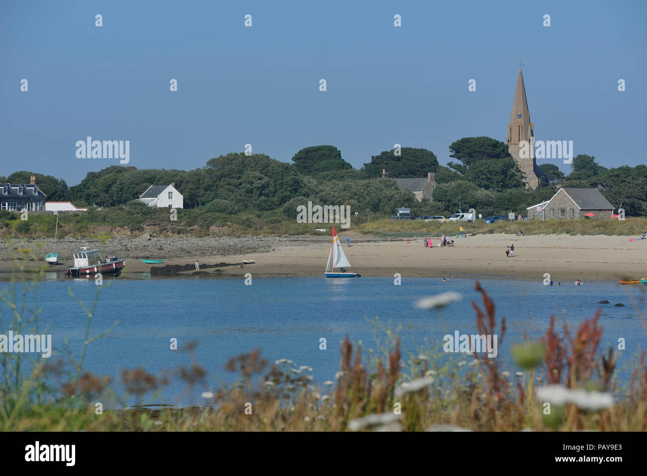 Grand Havre Bay, Guernsey, Channel Islands, Britische Inseln Stockfoto