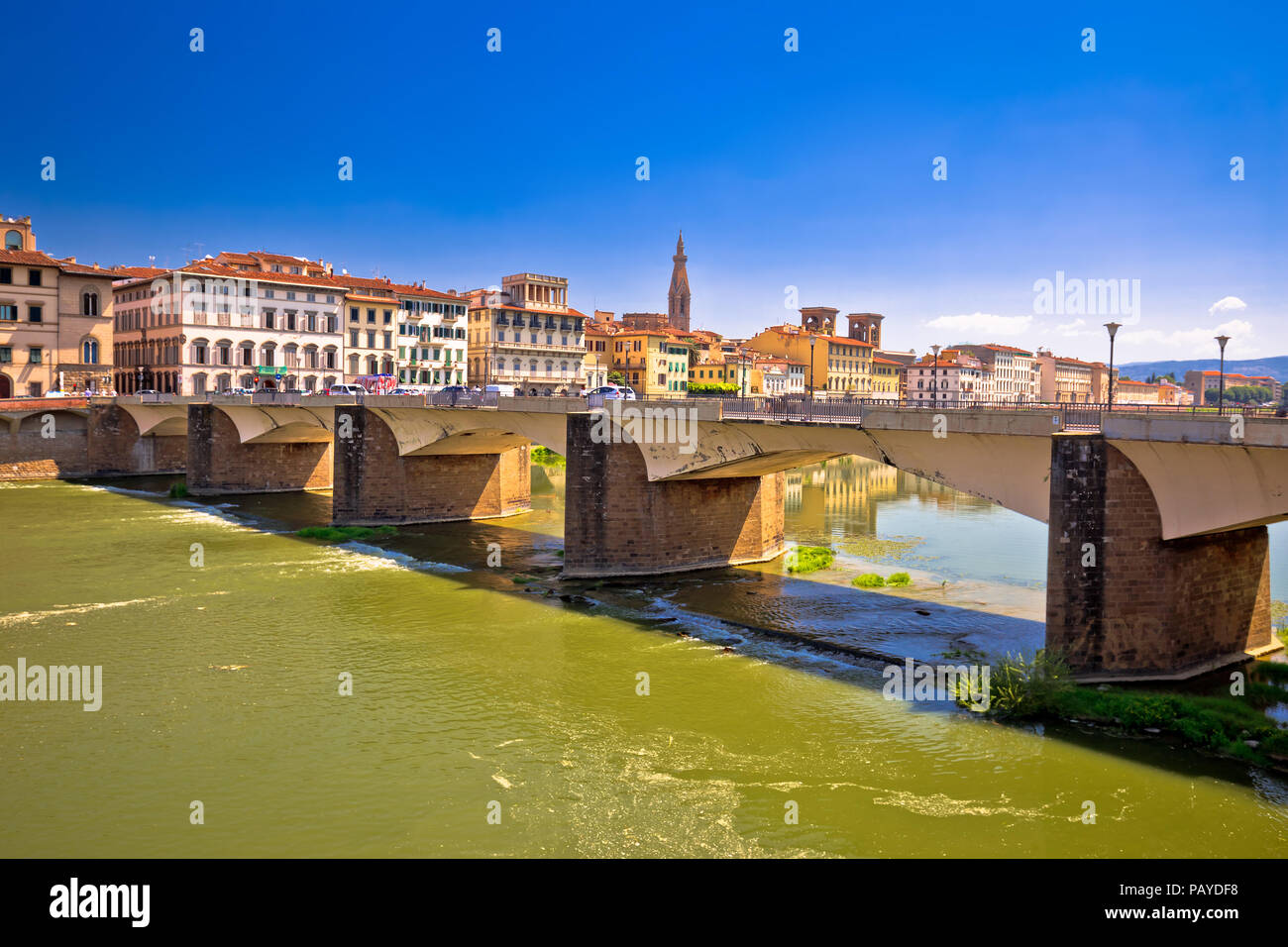 Arno Waterfront von Florenz, Region Toskana Italien Stockfoto