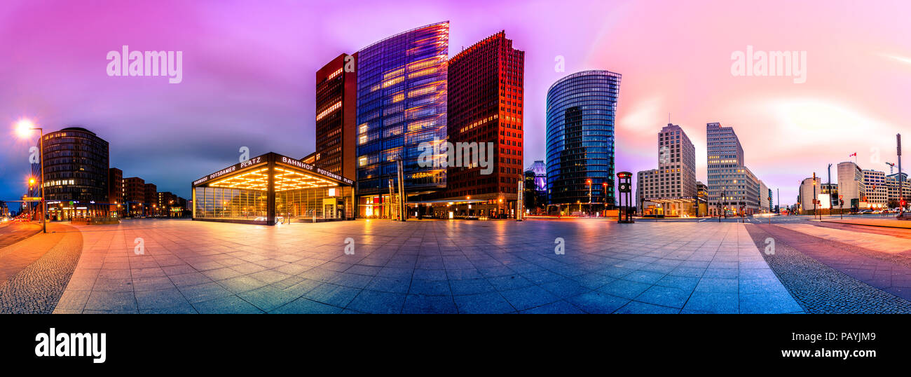 Der Potsdamer Platz in Berlin, Deutschland Stockfoto
