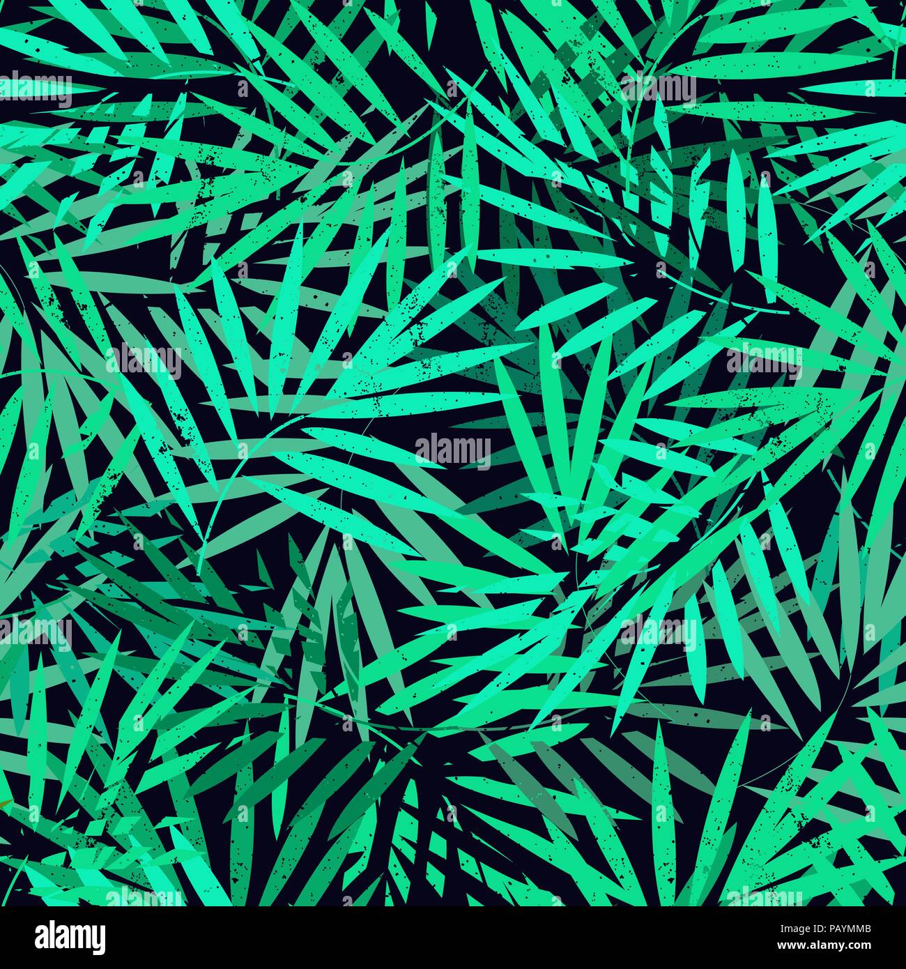 In der tropisch-exotischen Palmen nahtlose Muster. Licht grange Hintergrund. Florale Vector Illustration. Dschungel Blätter Stock Vektor