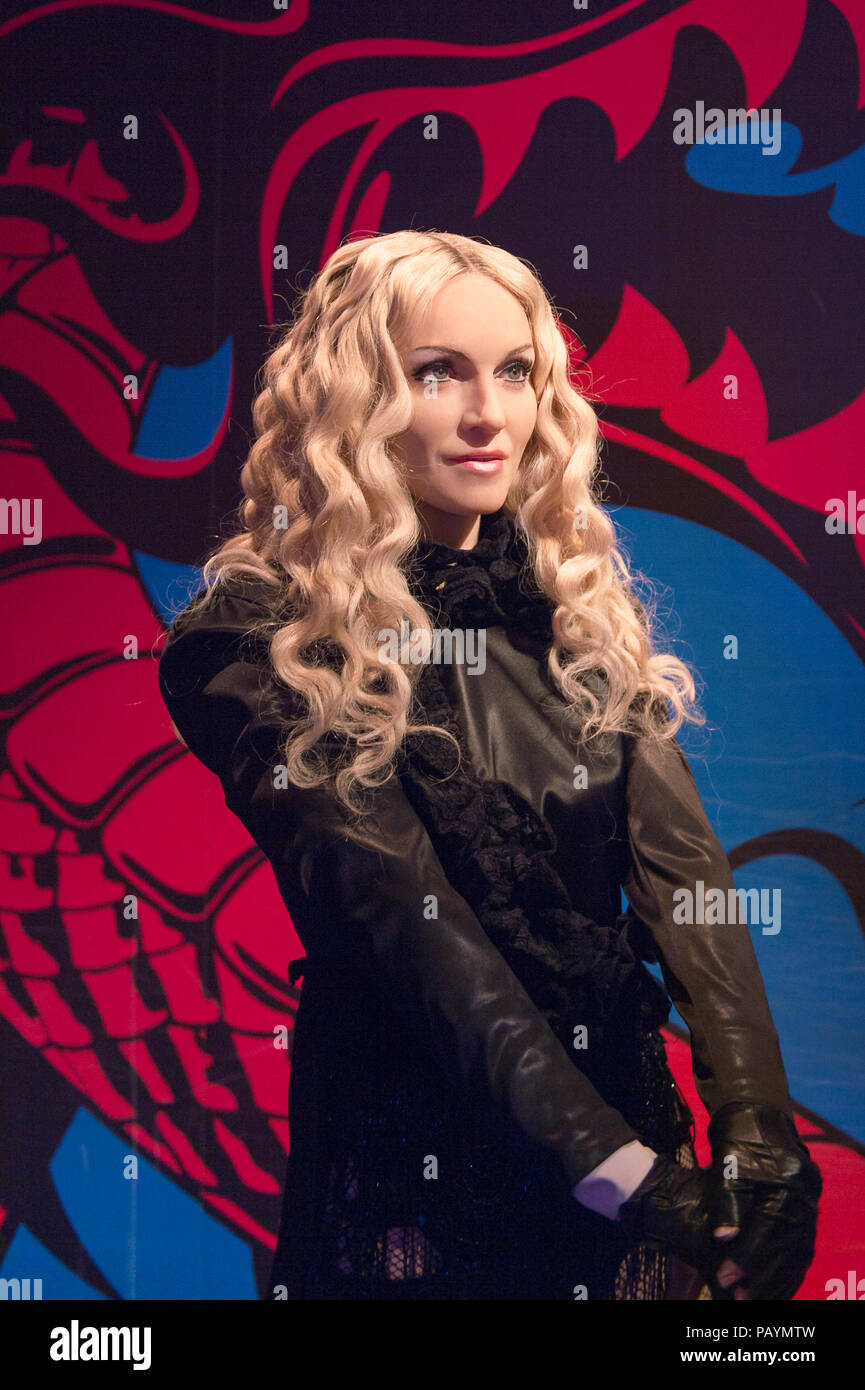 LOS ANGELES, USA - 28.September 2015: Madonna im Madame Tussauds ...