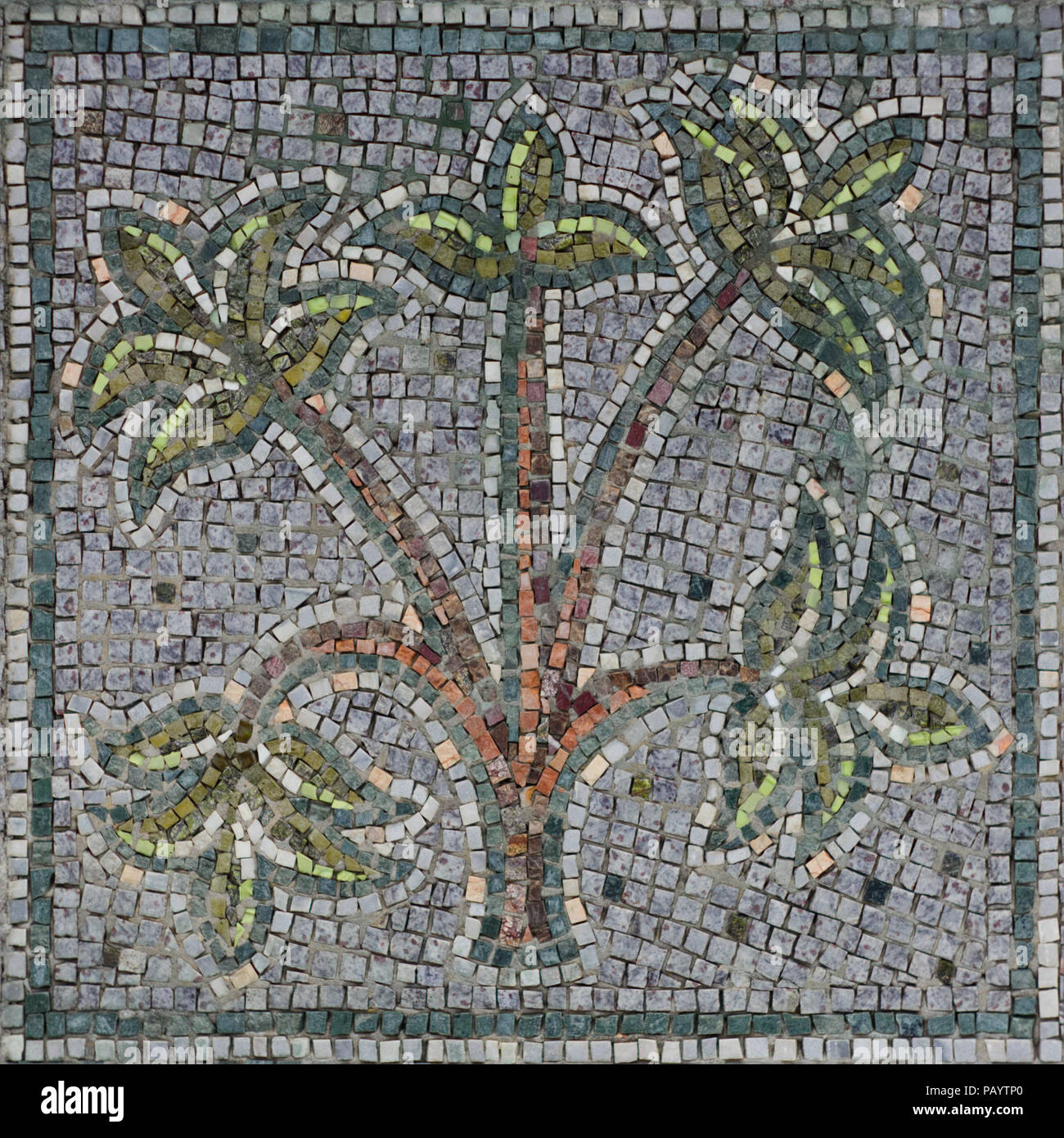 Nahtlose Muster Der Dekor Mosaik Mit Braun Baum Und Grune