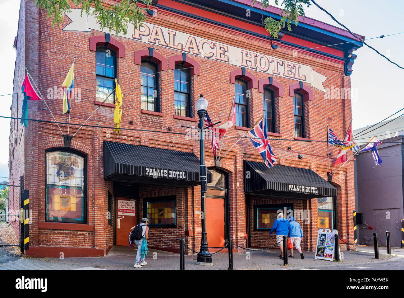 Das Palace Hotel, Nanaimo, British Columbia, Kanada. Stockfoto