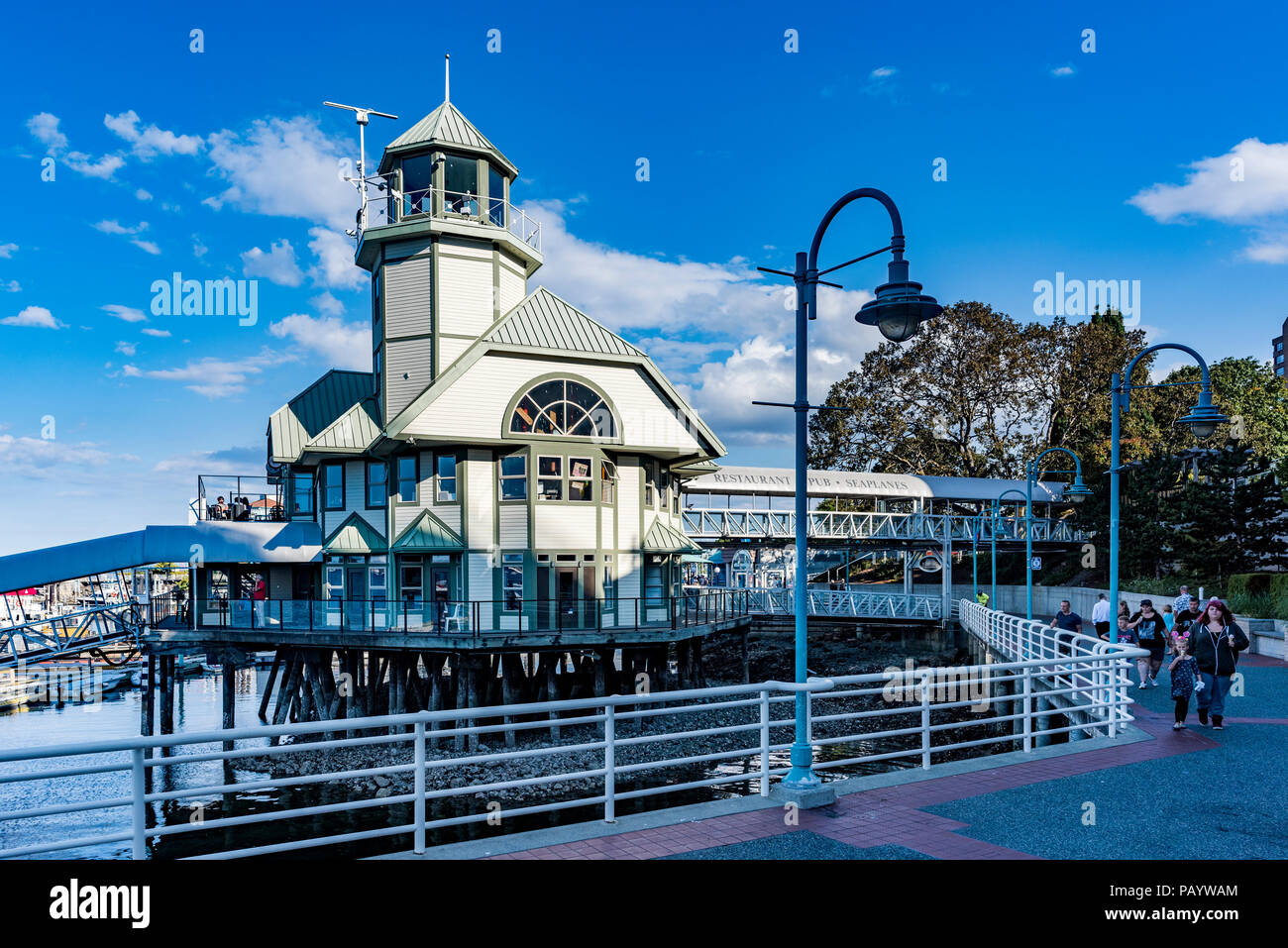 Harbour Air Wasserflugzeug terminal Gebäude, Hafen, NANAIMO Nanaimo, British Columbia, Kanada Stockfoto