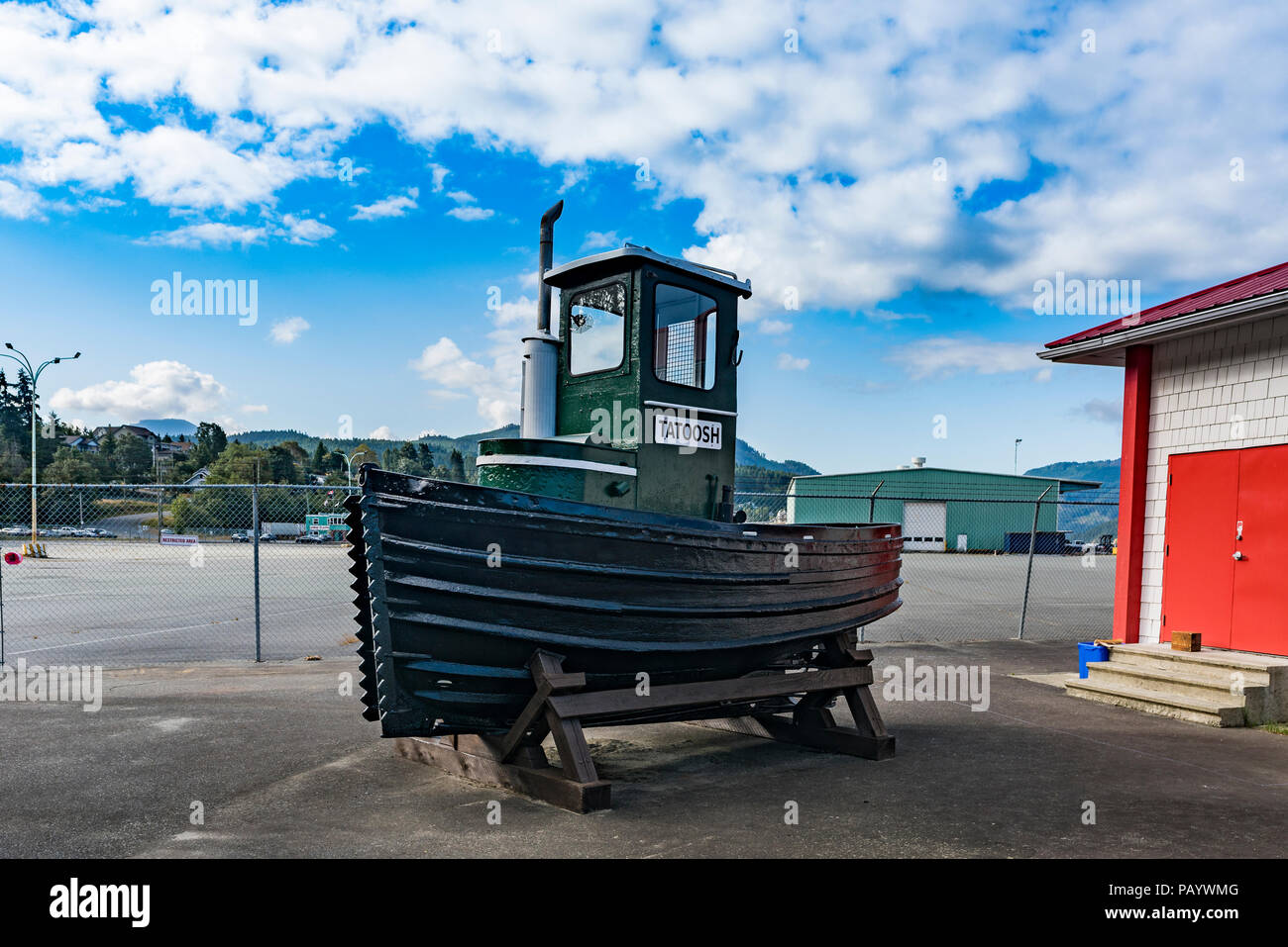 Tugboat, Ausleger Boot, Tatoosh, Maritime Discovery Center, Harbour Quay, Port Alberni, British Columbia, Kanada Stockfoto