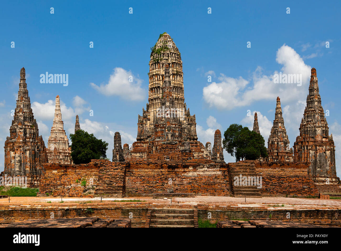 Bleibt der buddhistische Tempel in Ayutthaya, Thailand Stockfoto