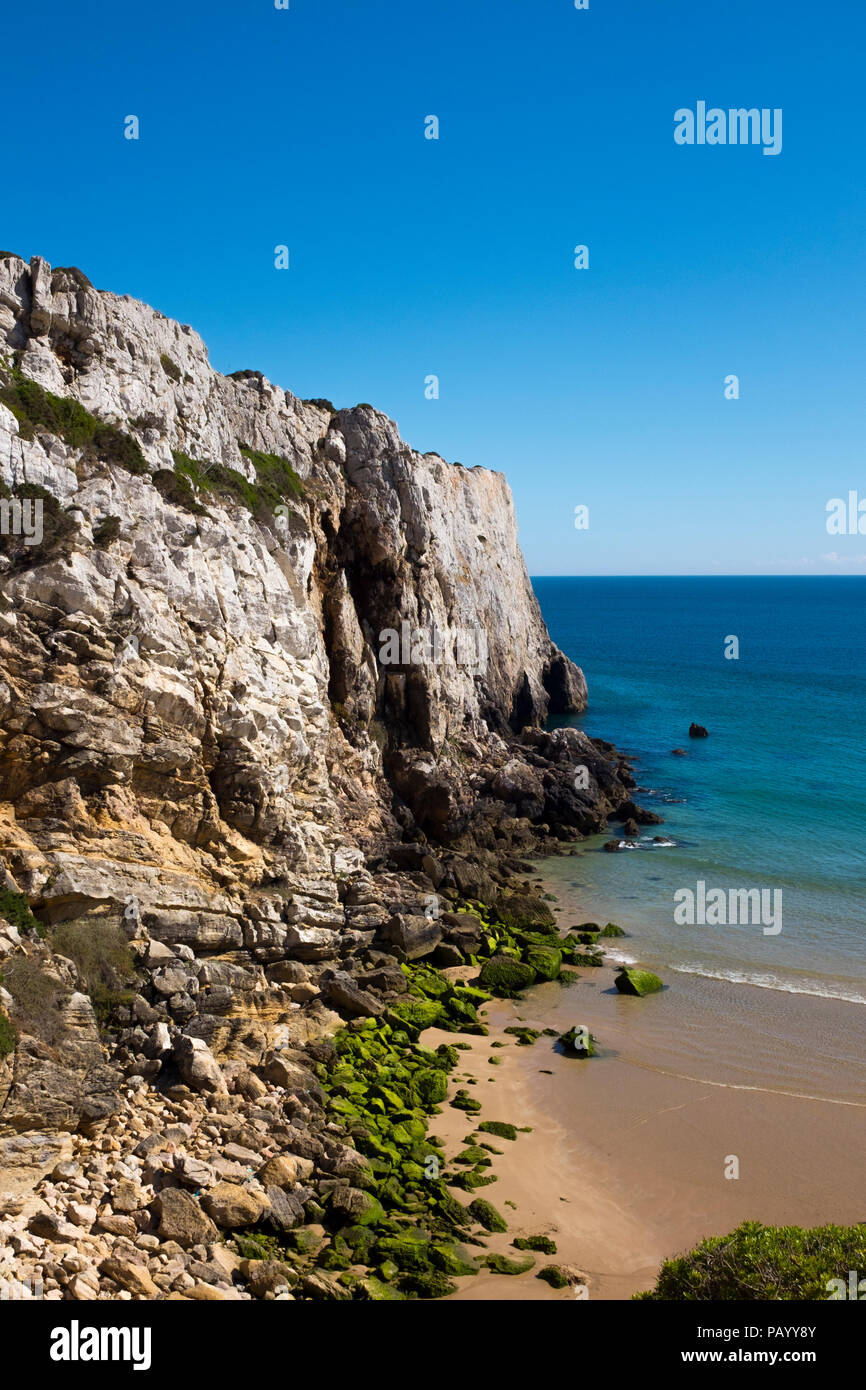 Praia Beliche, Sagres, Algarve, Portugal Stockfoto