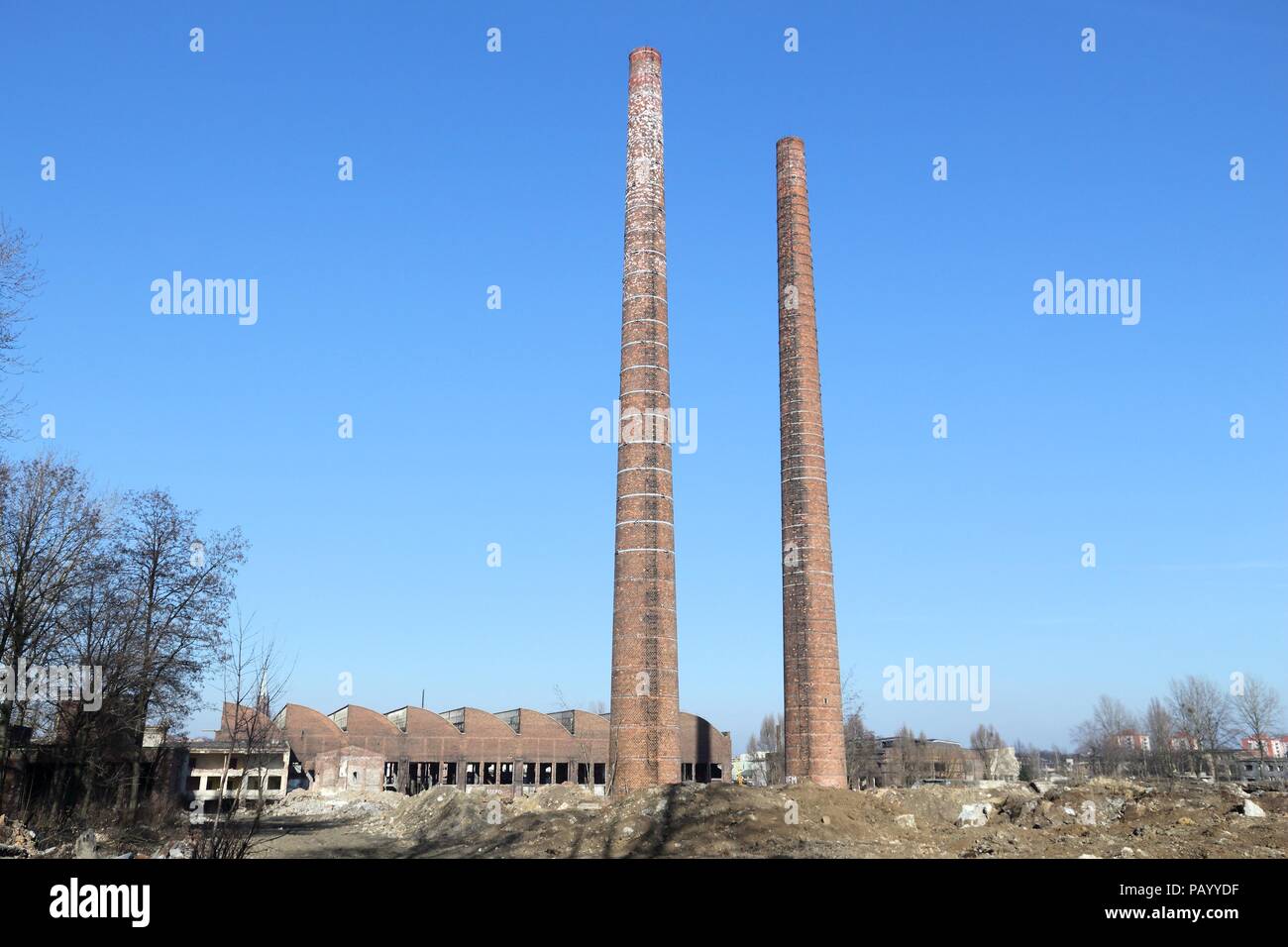 Zakopane, Stadt in Oberschlesien (Gorny Slask) Region Polens. Aufgegeben und industrielle Infrastruktur - ehemaligen Hüttenwerks ruiniert Stockfoto