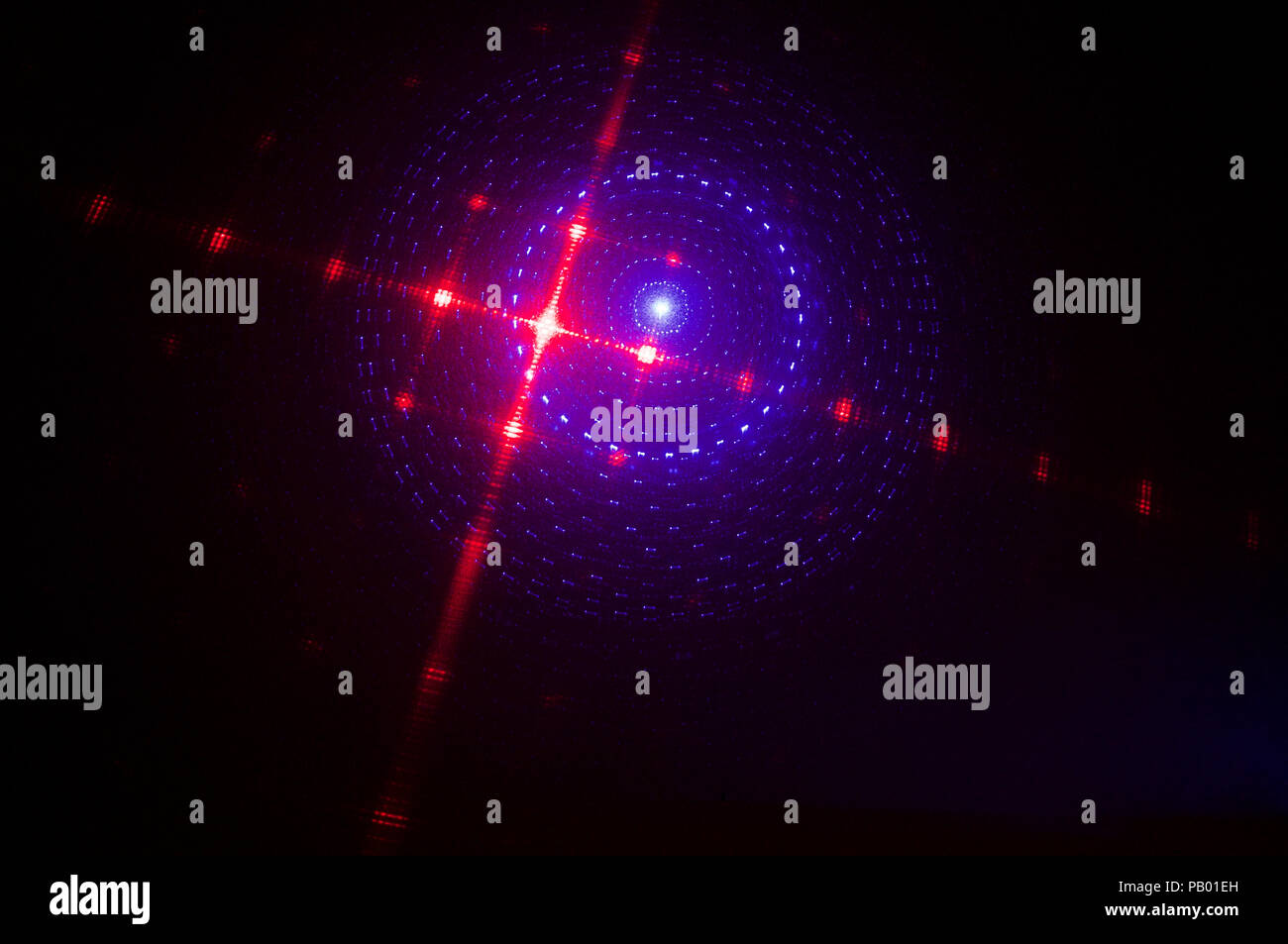 Creative Light Show Stockfoto