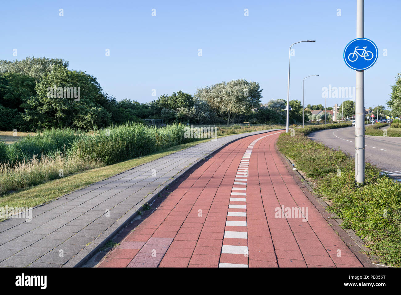Radweg in den Niederlanden Stockfoto