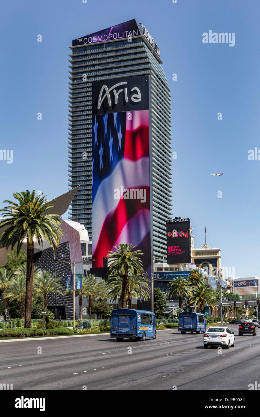 Cosmopolitan, Aria Hotel, Las Vegas, Nevada, Vereinigte Staaten von Amerika, Dienstag, 29. Mai 2018. Stockfoto