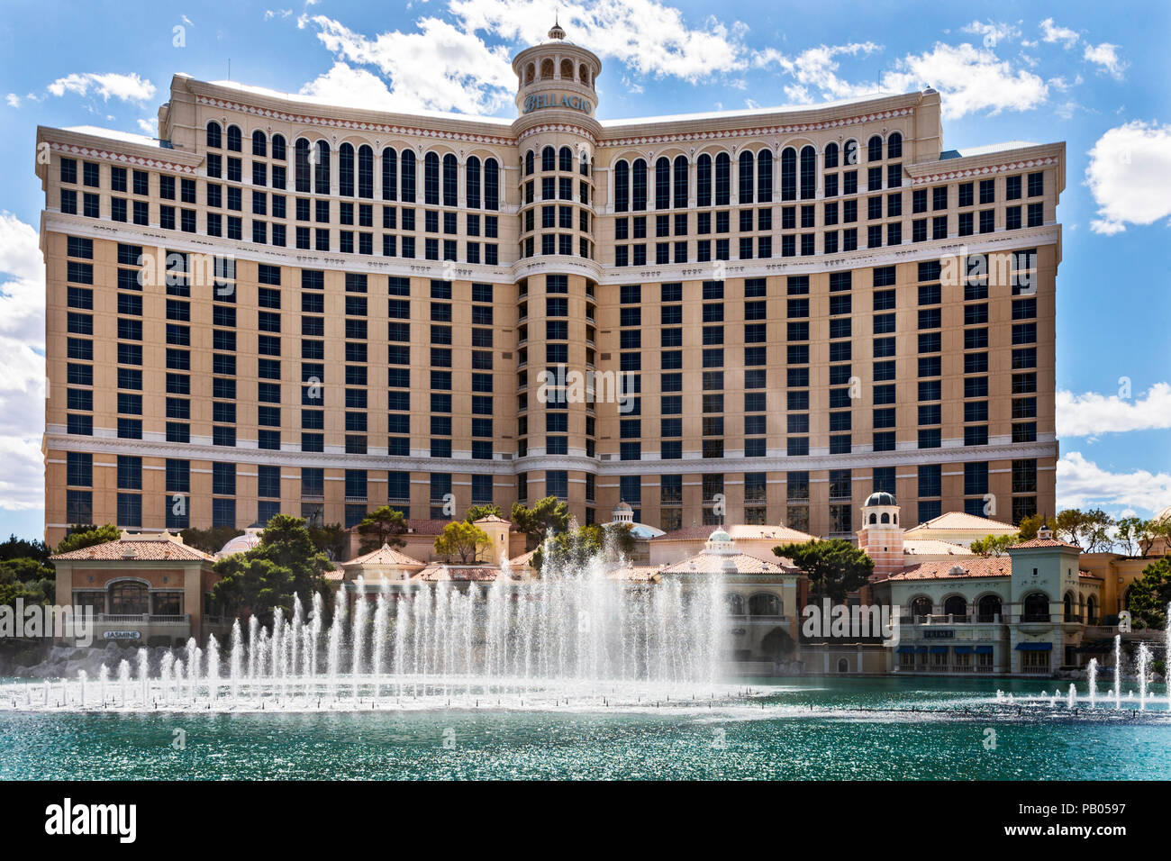 Bellagio Fountains, Las Vegas, Nevada, Vereinigte Staaten von Amerika, Dienstag, 29. Mai 2018. Stockfoto