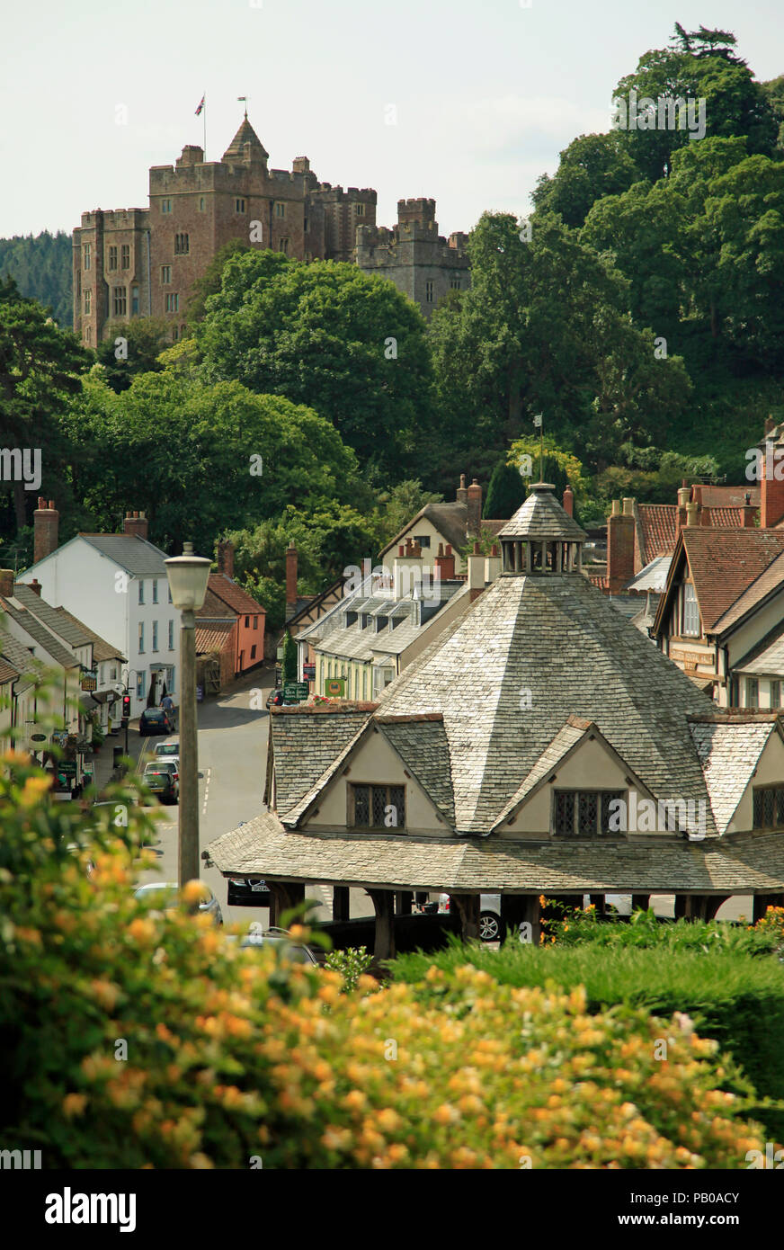 Yarn Market, Dunster, Somerset, Großbritannien Stockfoto