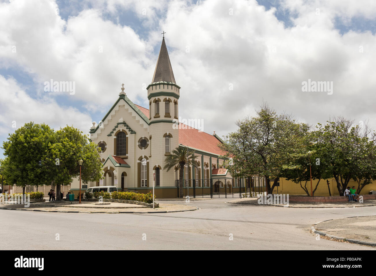 San Francisco De Asis Pro-Cathedral, Oranjestad, Aruba, Karibik Stockfoto