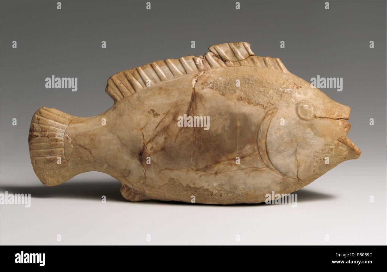 Salbe Vase in der Form eines bulti Fisch. Dynastie: Dynasty 12-17. Datum: Ca. 1800-1550 v. Chr.. Museum: Metropolitan Museum of Art, New York, USA. Stockfoto
