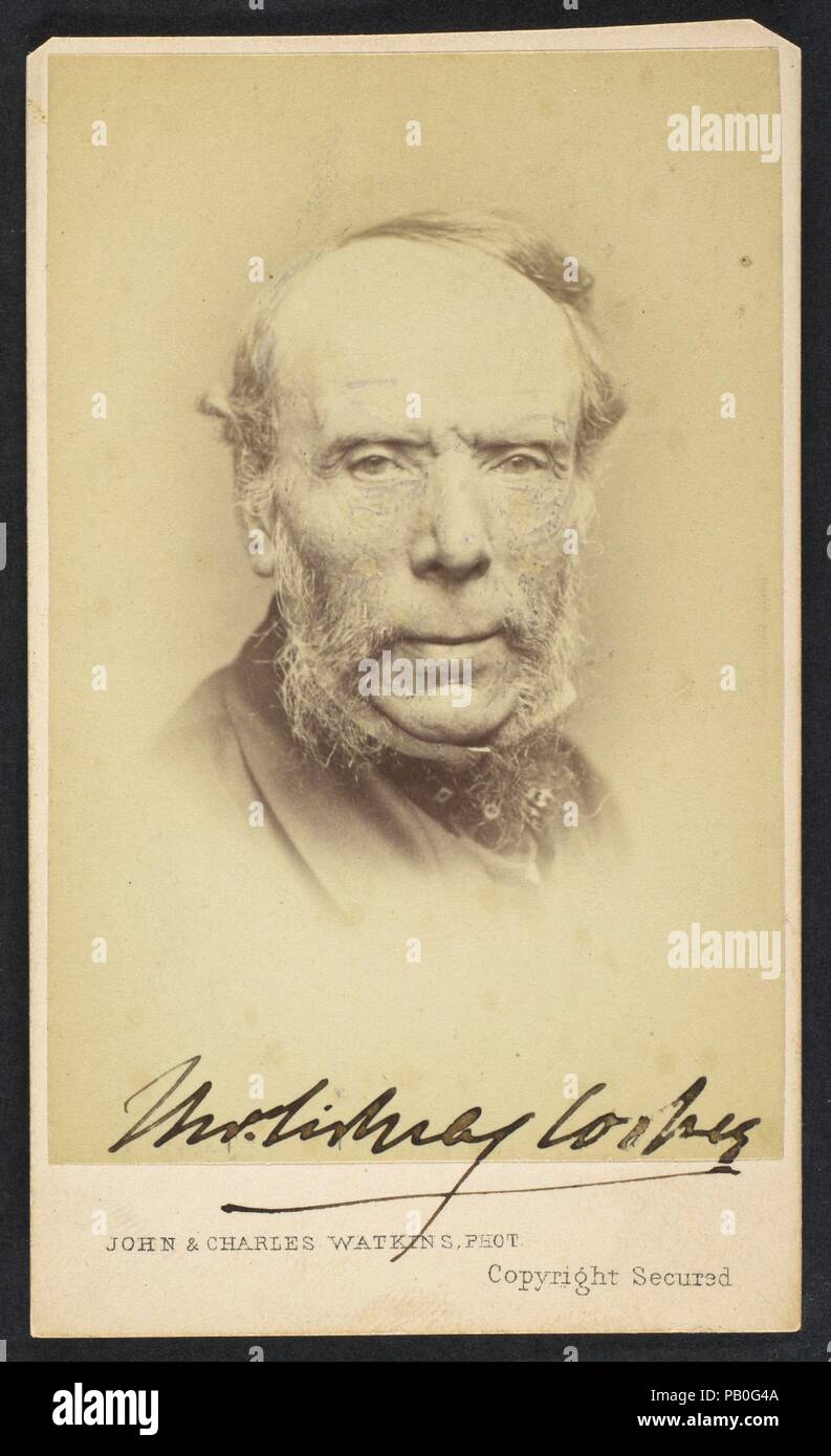 [Thomas Sidney Cooper]. Abmessungen: Ca. 10,2 x 6,3 cm (4" x 2 1/2 in.). Fotografie Studio: John und Charles Watkins (Briten, aktive 1867-71). Datum: 1860. Museum: Metropolitan Museum of Art, New York, USA. Stockfoto