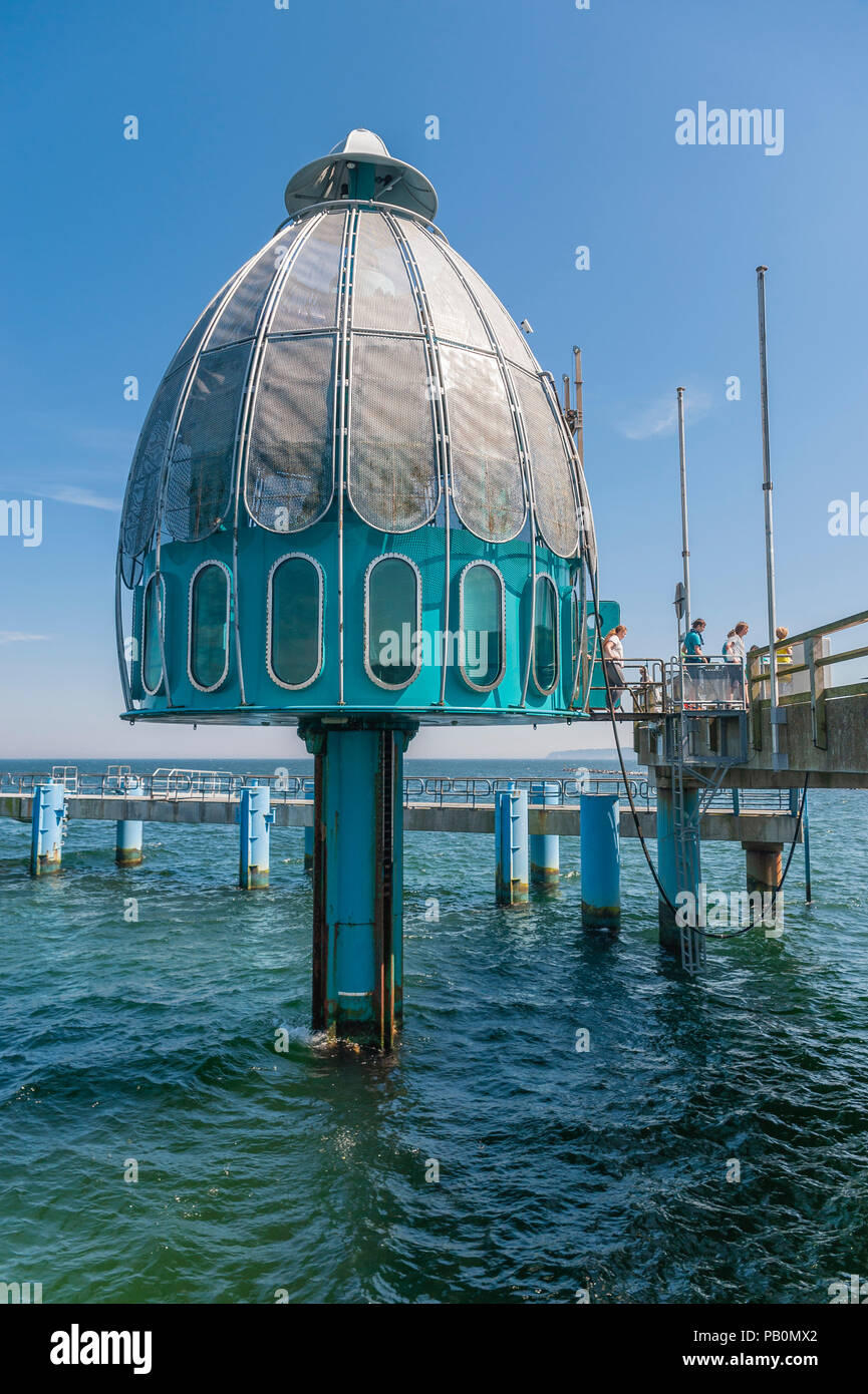 Tauchen Gondel, Sellin, Rügen, Mecklenburg-Vorpommern, Deutschland Stockfoto