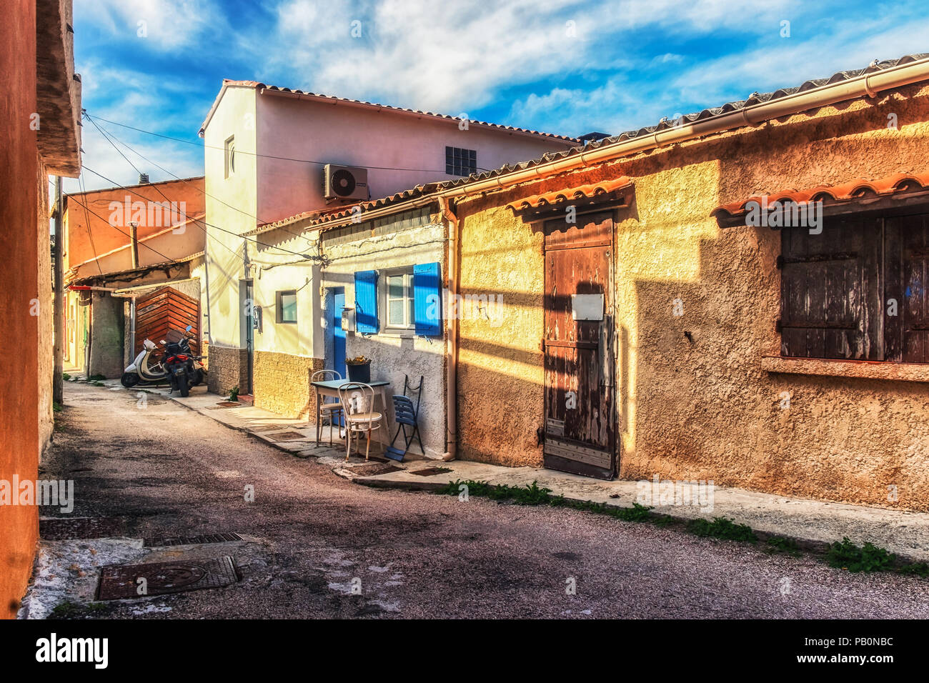 Marseille, Frankreich, März 2018, Chemin Du Mauvais Pas Straße im Montredon-Viertel Stockfoto