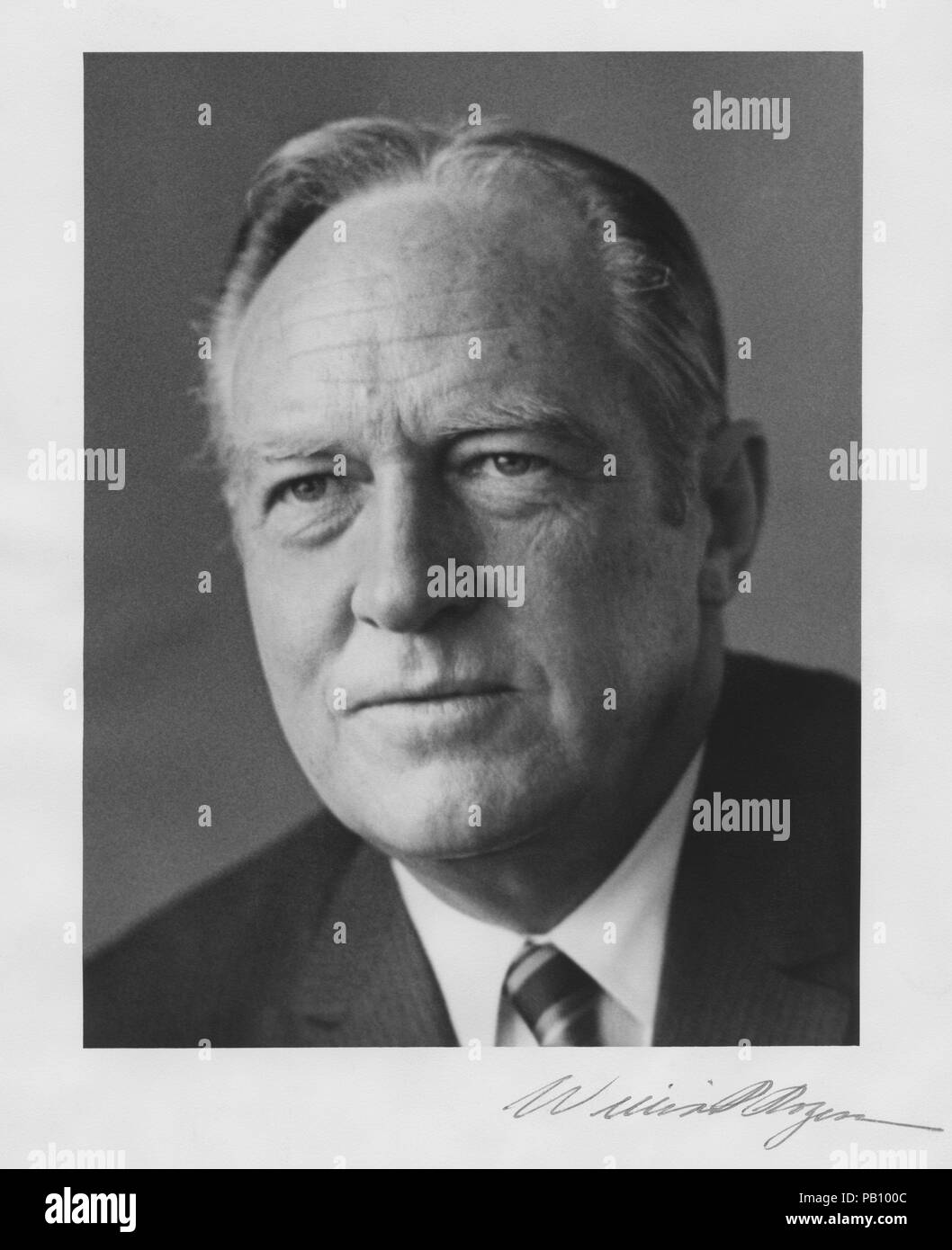 William S. Rogers, US-Staatssekretär in der Regierung Nixon, Porträt, 1972 Stockfoto