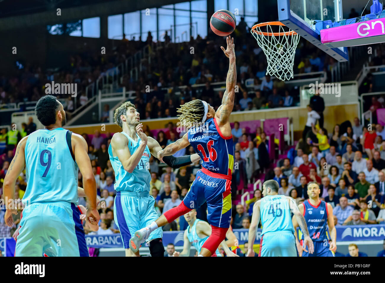 Andorra la Vella, Andorra. 20 de Enero de 2018. Liga Endesa ACB. En el Partido entre Morabanc Andorra BC vs FC Barcelona Lassa de La Liga Endesa ACB Stockfoto