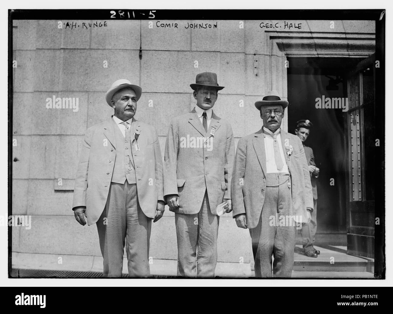 A.h. Runge, Com'r Johnson, C. Hale Geo. Stockfoto