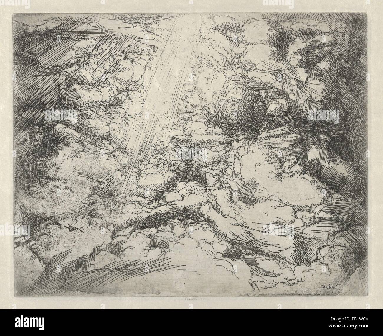 Himmlischen Heerscharen. Künstler: Ernest Haskell (Amerikanische, Woodstock, Connecticut 1876-1925 West Point, Maine). Maße: Blatt: 11. × 13 1/16-in. (28×33,2 cm) Platte: 8 × 9 15/16 in. (20,3 × 25,3 cm). Datum: Ca. 1921. Museum: Metropolitan Museum of Art, New York, USA. Stockfoto