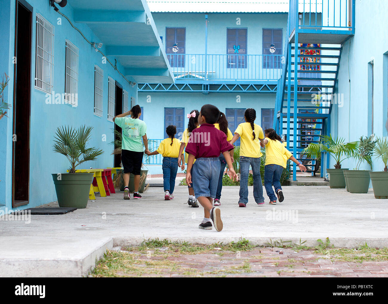 Schulkinder in Mexikanischen Schule Stockfoto