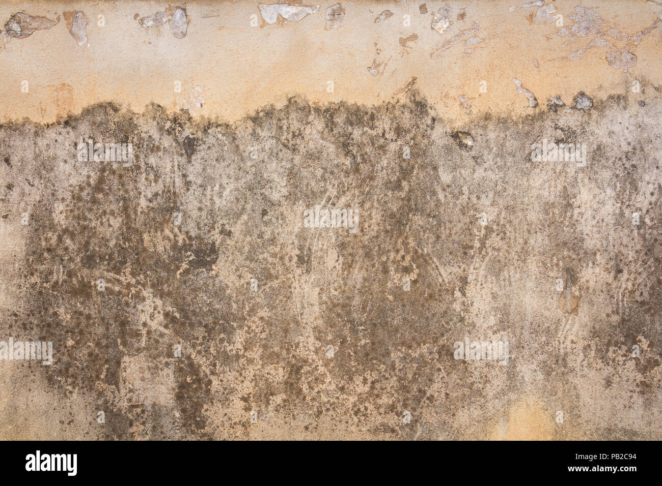 Vintage Betonwand Hintergrund, alte Mauer geknackt Stockfoto