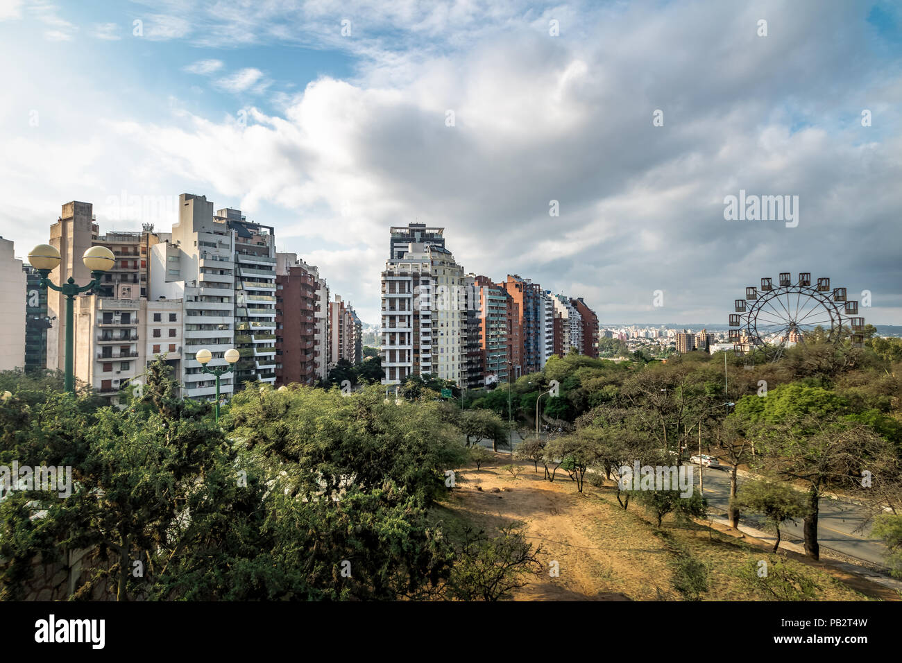 Sarmiento Park Treppen Sicht (escaleras) - Cordoba, Argentinien Stockfoto