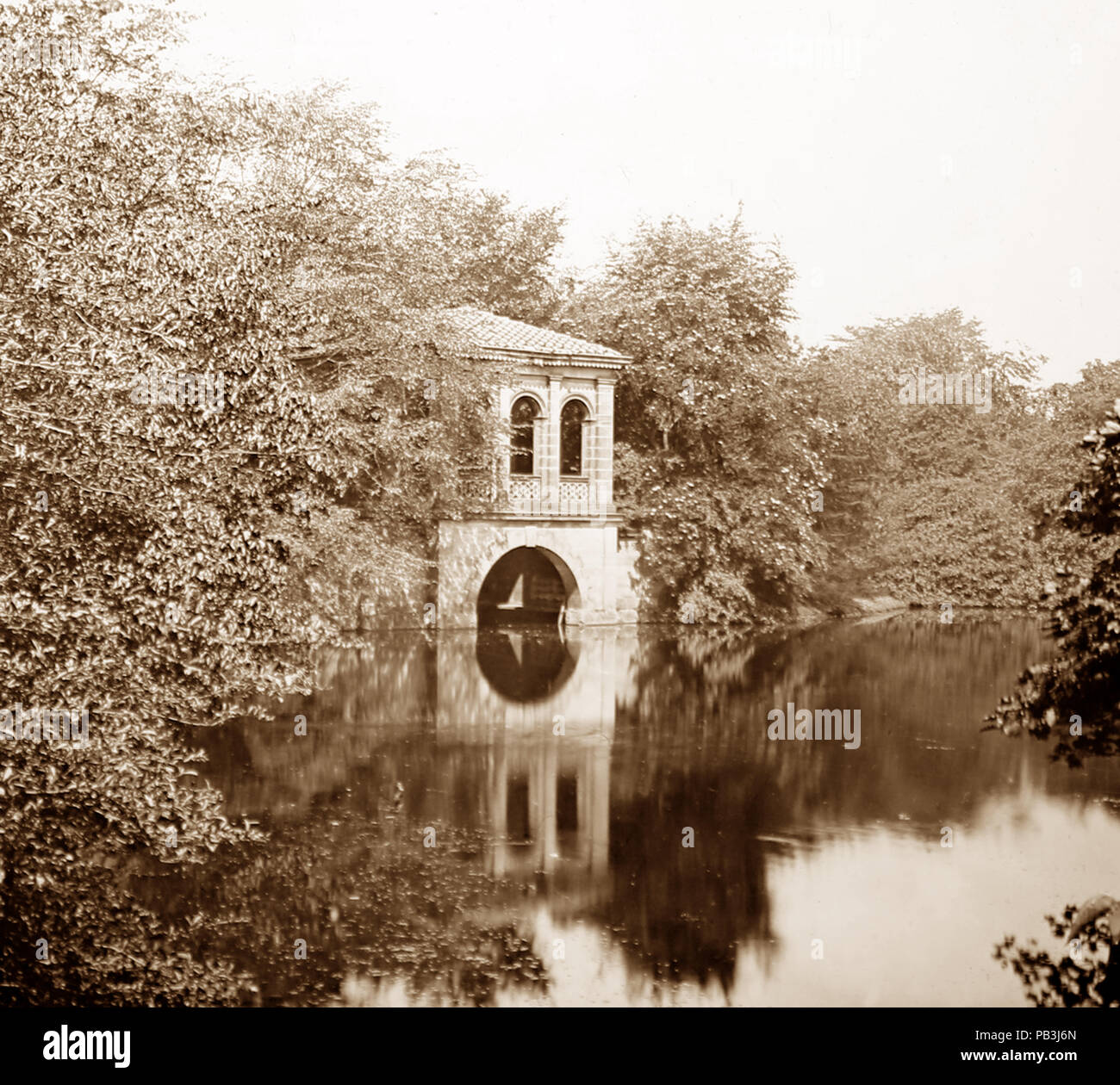 Das Boat House, Birkenhead Park, Viktorianischen Periode Stockfoto
