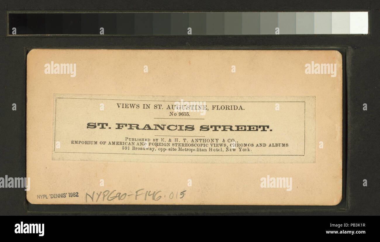 1563 St. Francis Street (Nypl b 11707423-G 90 F 146 015B) Stockfoto