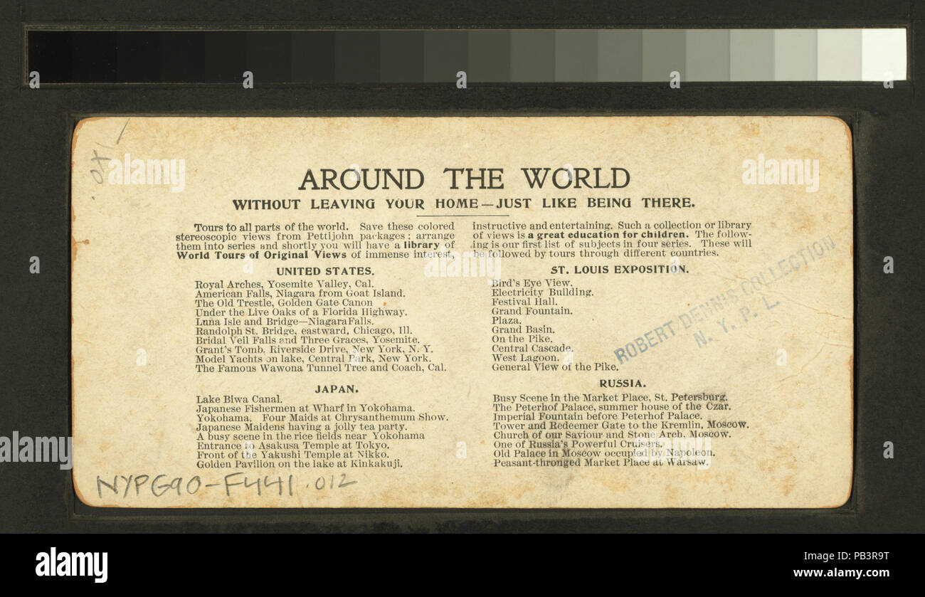 1842 West Lagune, World's Fair, St. Louis (Nypl b 11707637 - G90 F441 012B) Stockfoto