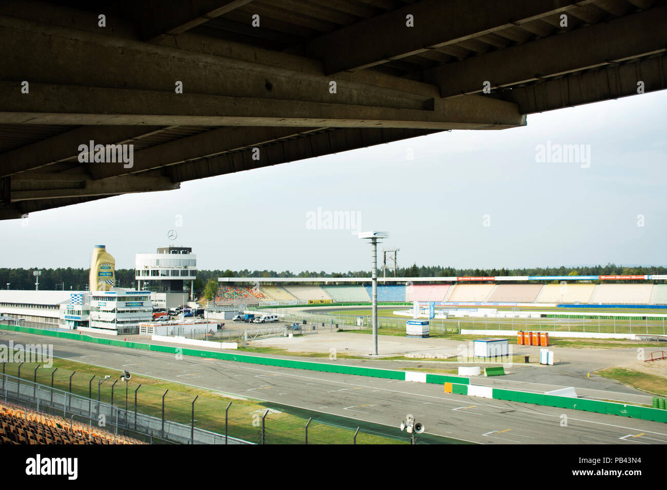 Baden-württemberg race Center oder Hockenheimring, Motorsport Kurs für Leute Rennen in Hockenheim und besuchen Sie die Stadt am 27. August 2017 in Stuttgart. Stockfoto