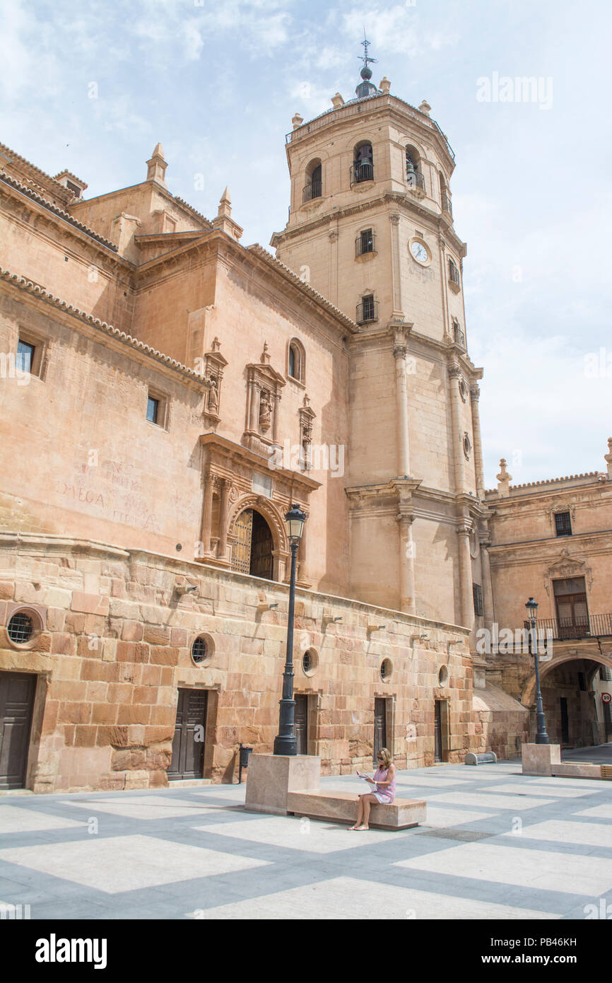 Colegiata de San Patricio Kirche in der Plaza de Espana in Lorca Murcia, Spanien Stockfoto