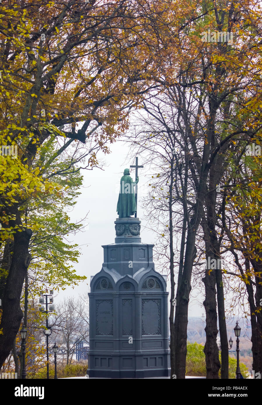 Volodymyr Das große Denkmal in Kiew, Ukraine Stockfoto