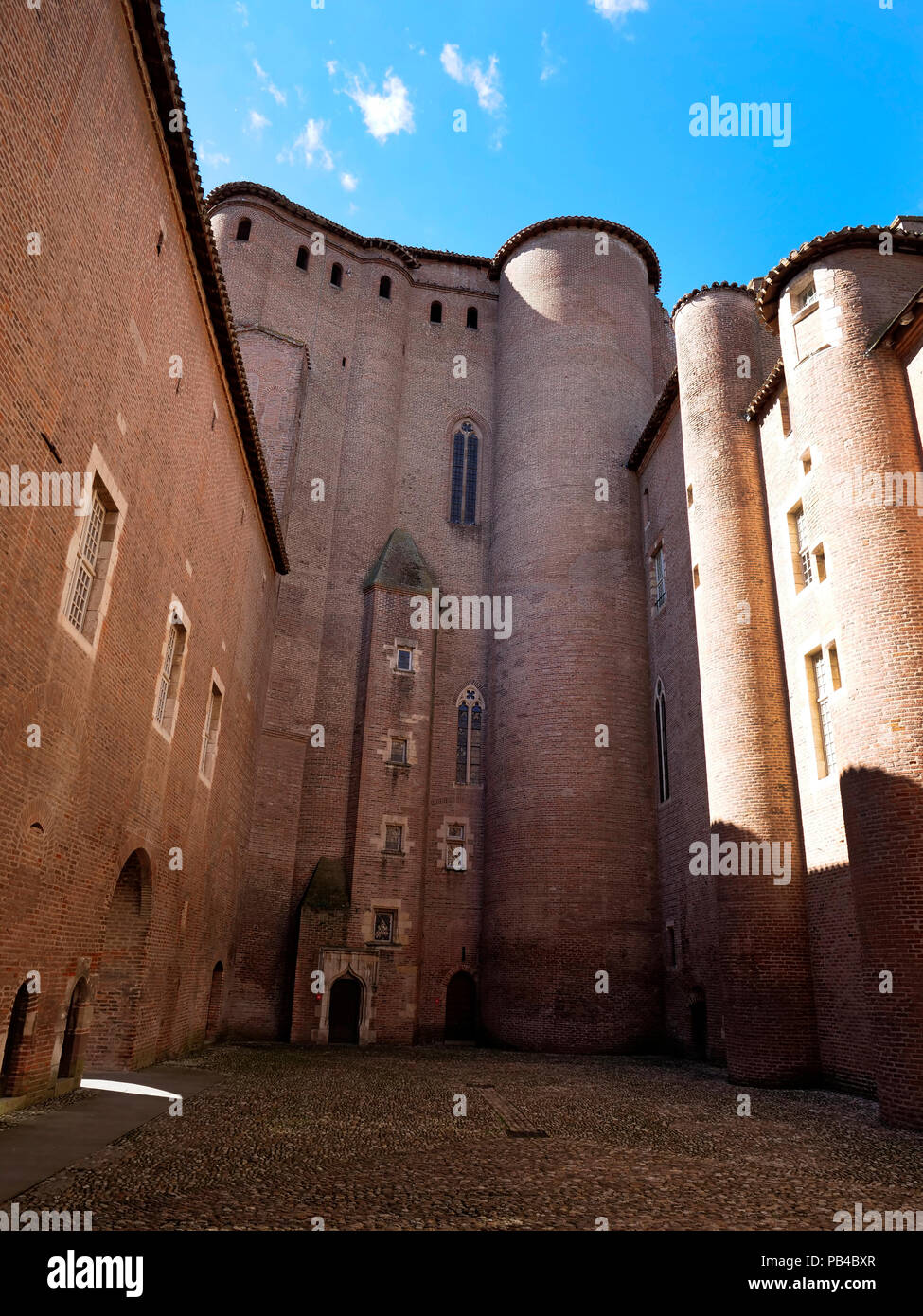 Der Palast Berbie, Toulouse-Lautrec Museum und Gärten (Les Jardins de la Berbie), Albi, Frankreich Stockfoto