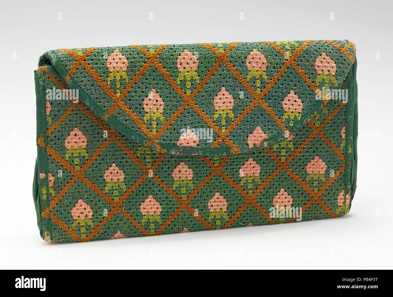 Geldbeutel. Kultur: American. Datum: 4. Quartal 18. Museum: Metropolitan Museum of Art, New York, USA. Stockfoto