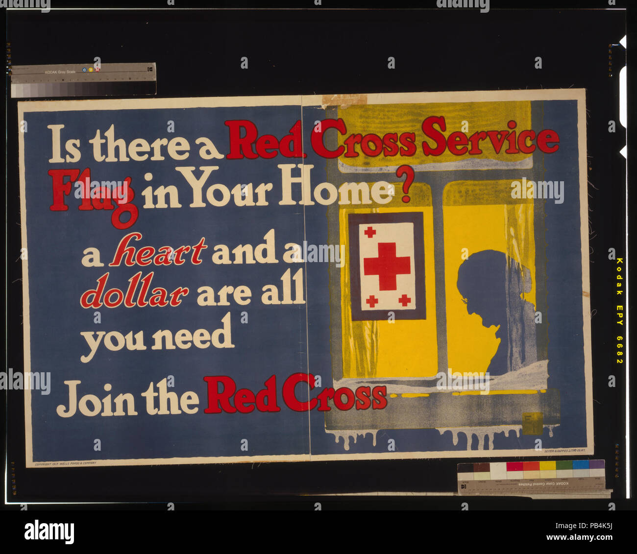 812 Gibt es ein rotes Kreuz service Flagge in Ihrem Haus ein Herz und ein Dollar sind alle, die Sie benötigen, melden Sie das Rote Kreuz LCCN 2002722429 Stockfoto