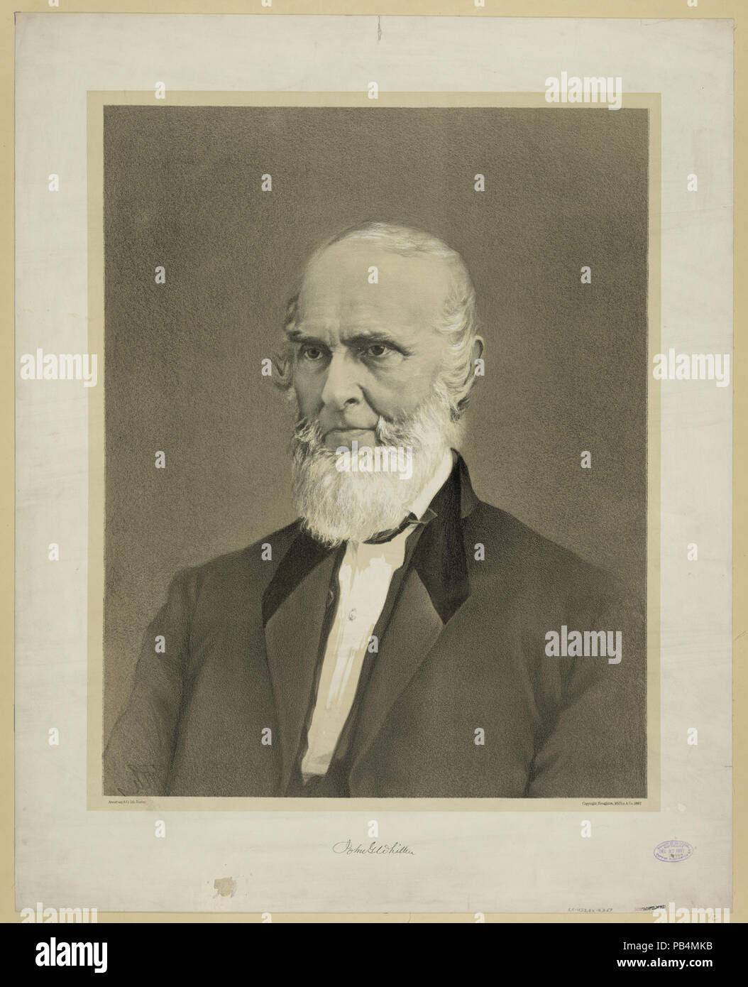 837 John G. Whittier LCCN 2003654071 Stockfoto