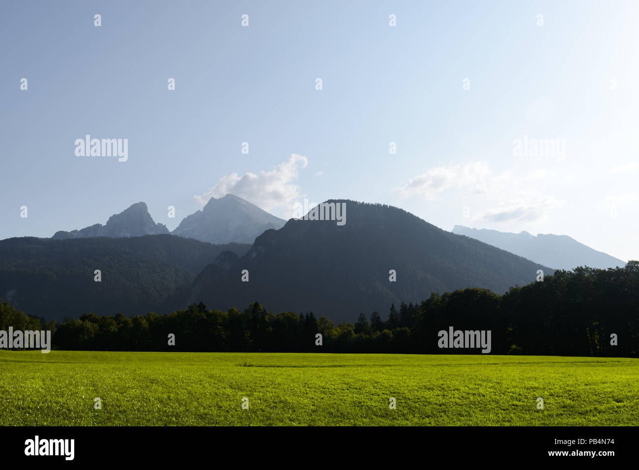 Wunderschöne Aussicht auf hohen Bergen Stockfoto