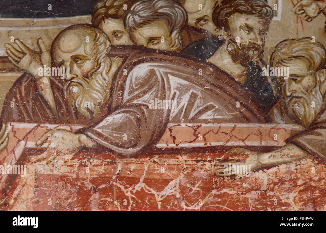 1156 Gemälde in St. Demetrius Kirche (Markova Sušica) 053 Stockfoto