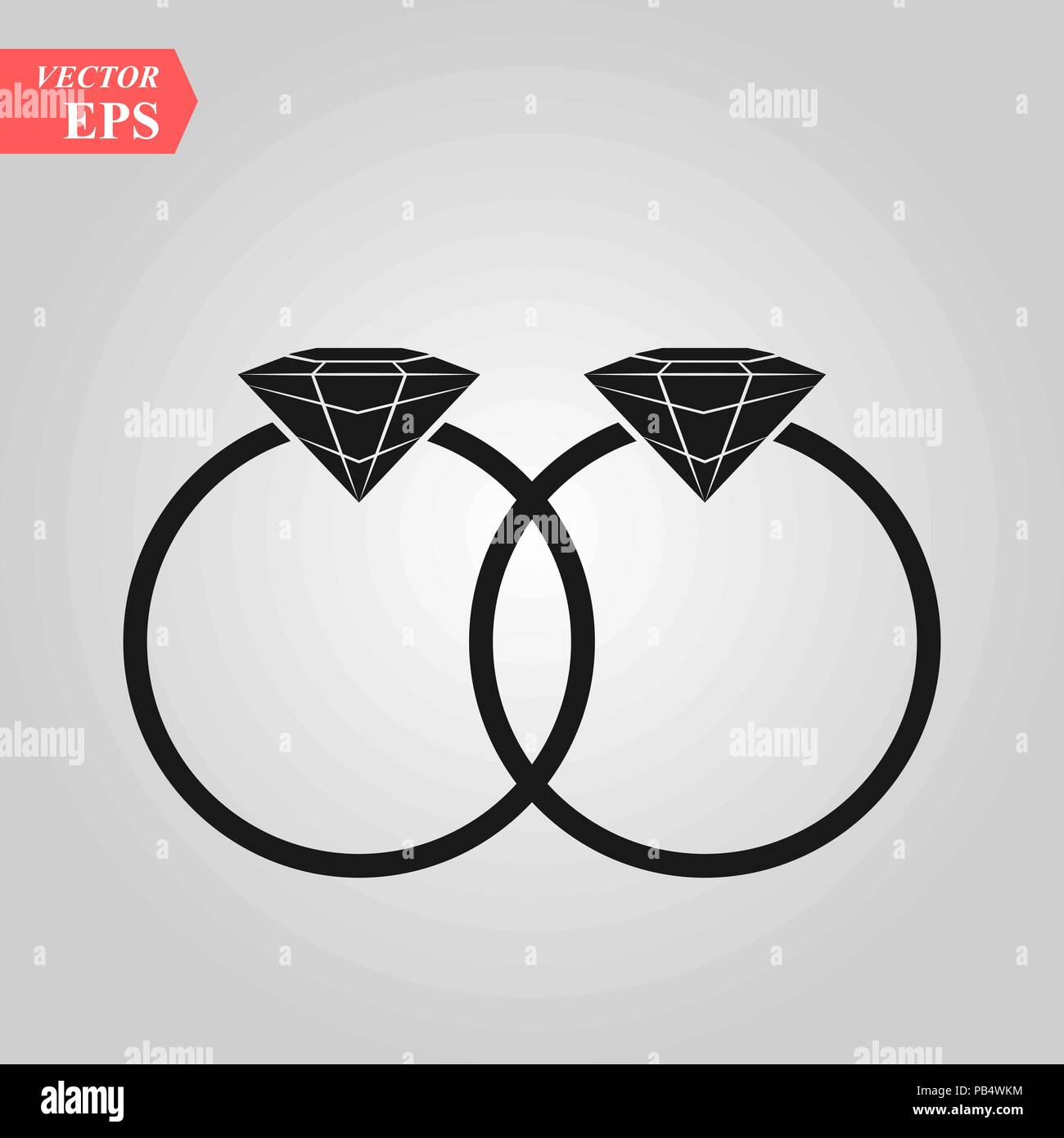 Ringe Vektorsymbol, flache Bauweise beste Vektorsymbol eps 10. Stock Vektor