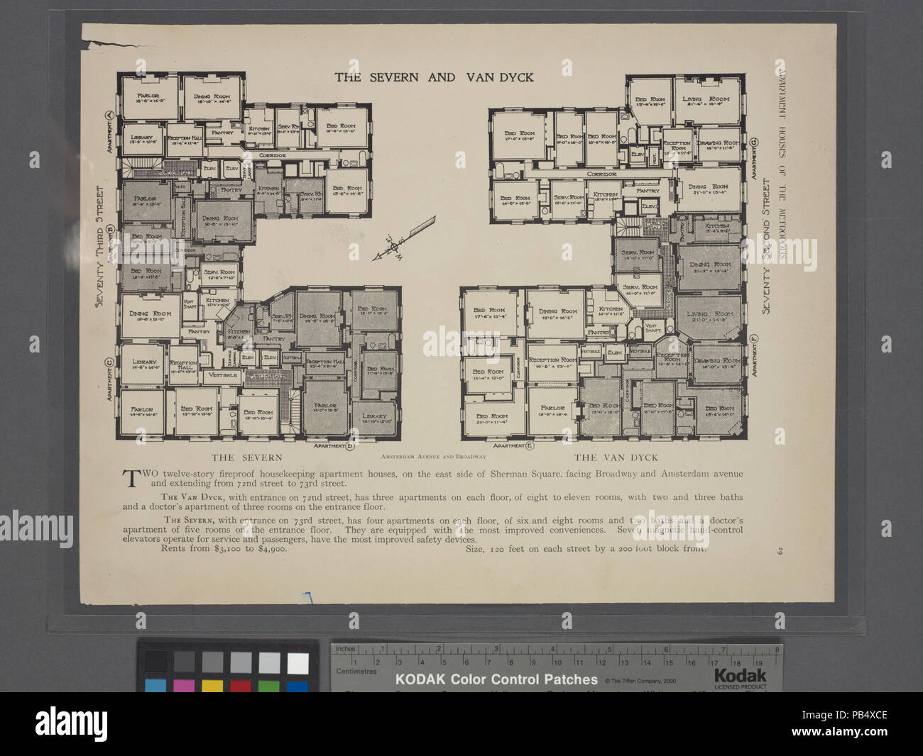 1699 Die Severn und Van Dyck. (Grundrisse) (Nypl b 12647274-464835) Stockfoto