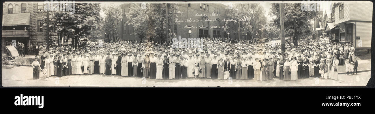 880 Damen Klasse, die erste christliche Kirche in der Sonntagsschule, Canton, Ohio, Juni 7, 1914 LCCN 2007661750 Stockfoto